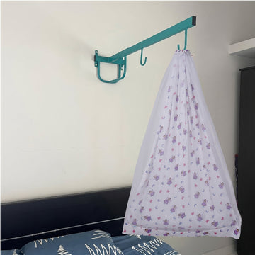 White Fairy Princess Cradle with Net & Wall Hanger Set