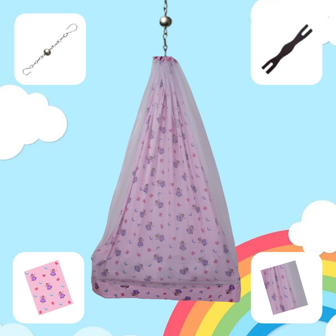 Pink Fairy Princess Cradle Set
