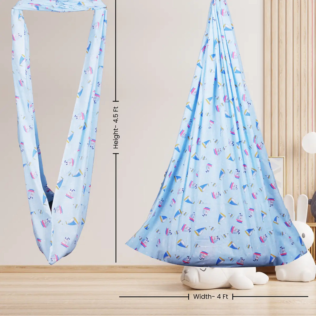 Blue Rabbit Cradle