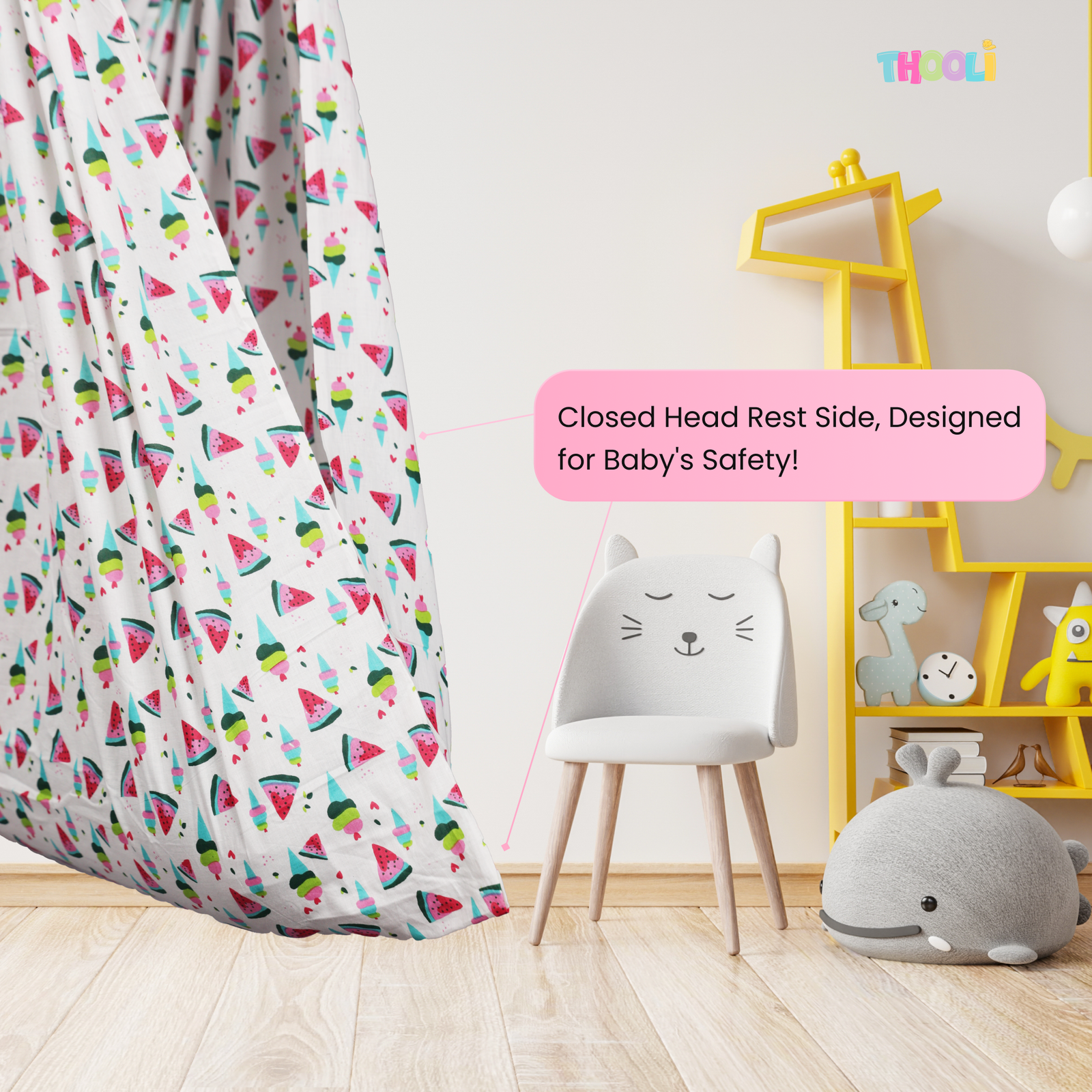 Watermelon & Pink Penguin Cradle combo