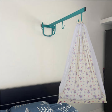 Yellow Fairy Princess Cradle with Net & Wall Hanger Set