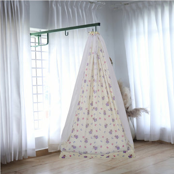 Yellow Fairy Princess Cradle with Net and Window Hanger Set