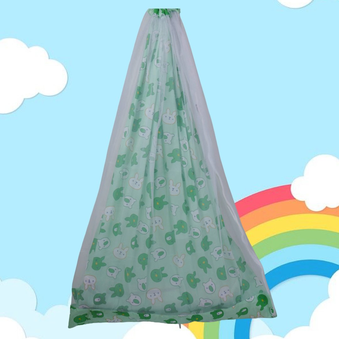 Green Bunny Cradle Set