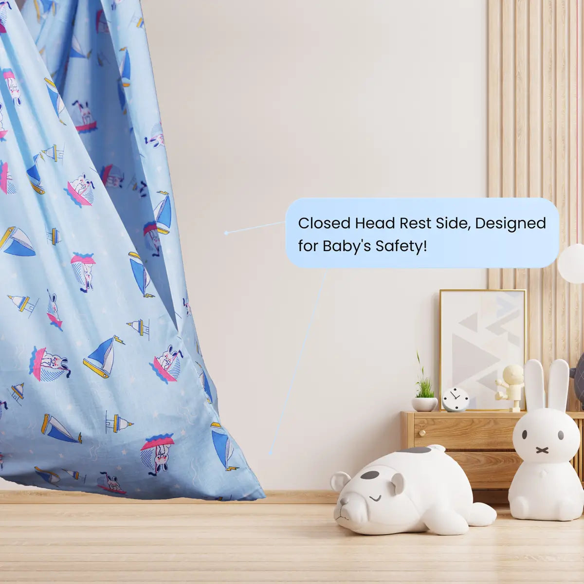 Blue Rabbit Cradle