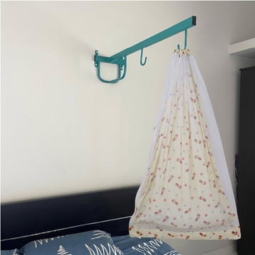 Yellow Little Prince Cradle with Net & Wall Hanger Set