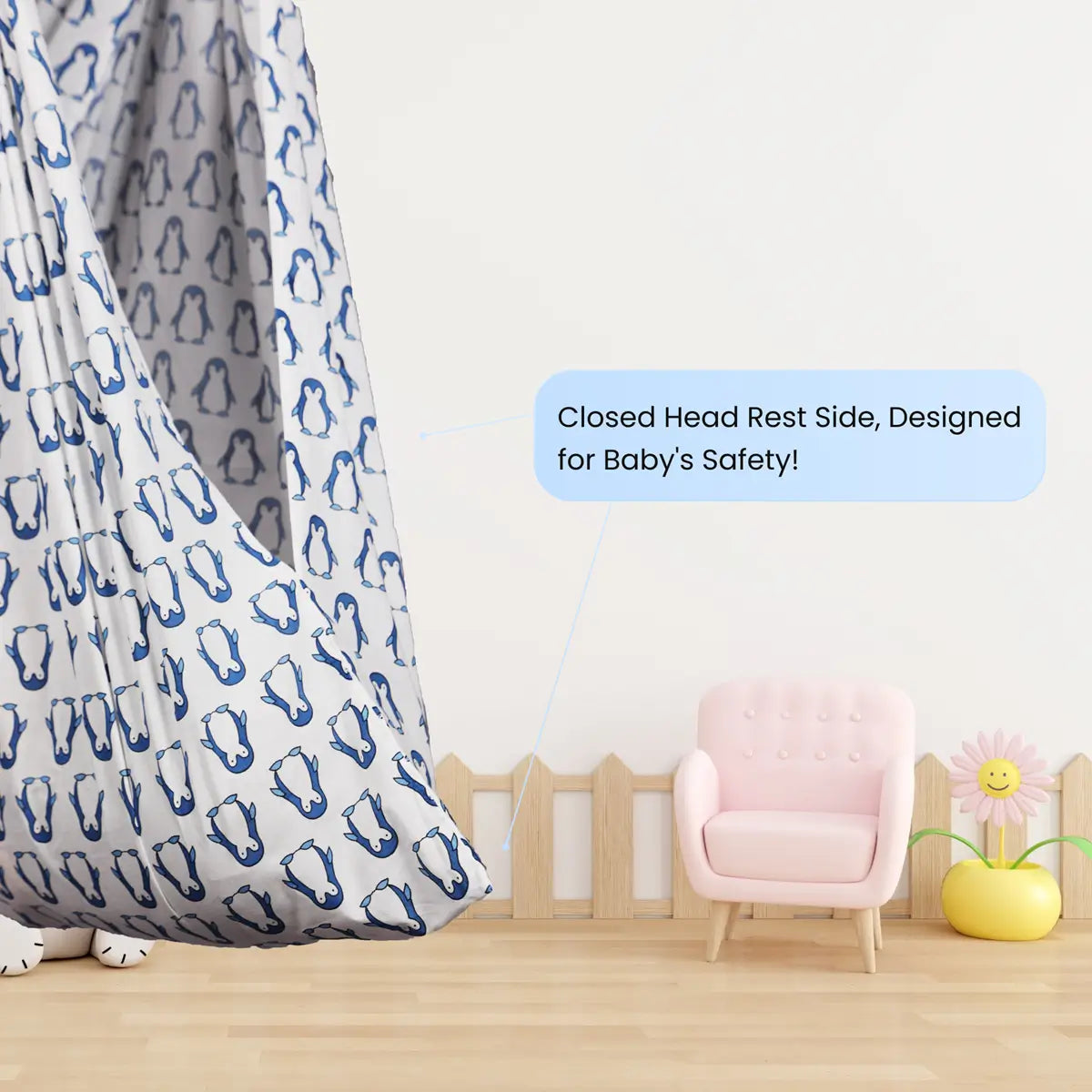 Blue Penguin Cradle