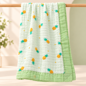Large Muslin Pineapple Blanket- 110*110cm