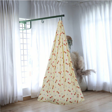 Yellow Little Prince Cradle with Window Hanger Set