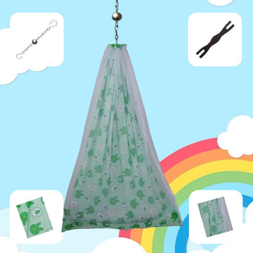 Green Bunny Cradle Set