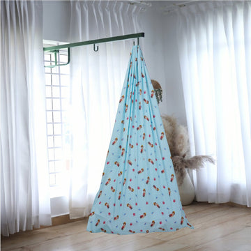 Blue Little Prince Cradle with Window Hanger Set