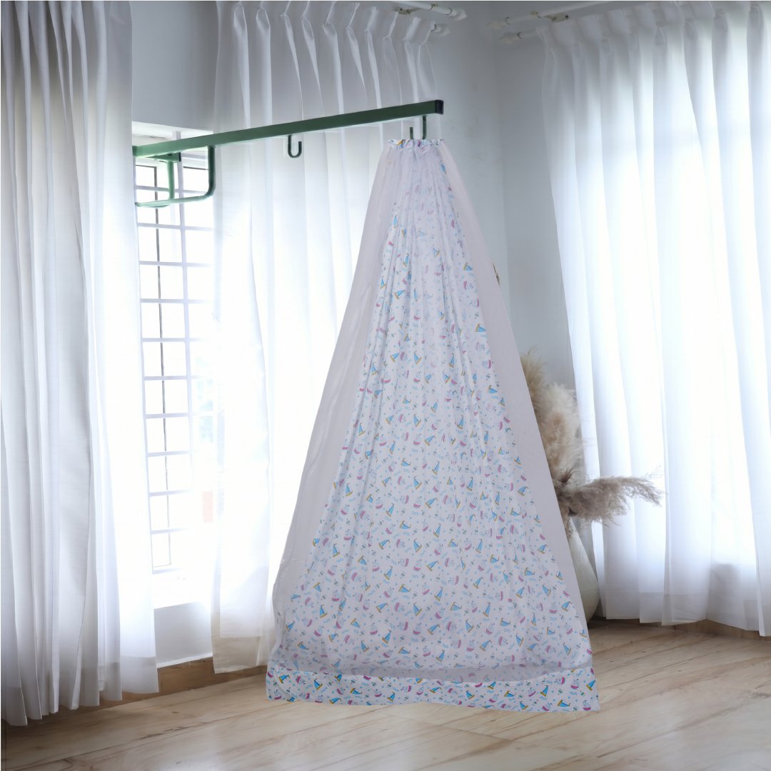 White Rabbit Cradle with Net and Window Hanger Set