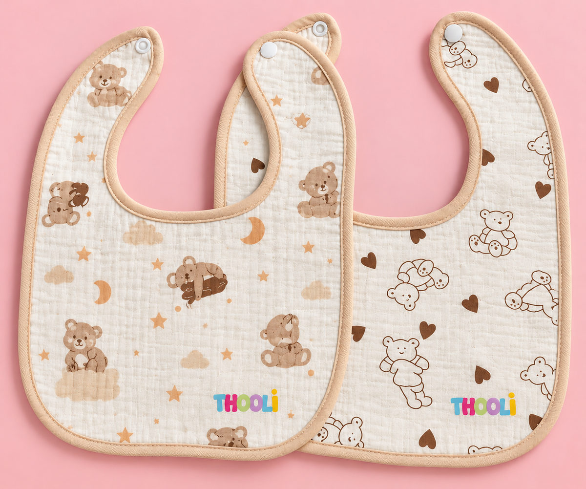 Bibs- Teddy World( Pack of 2)