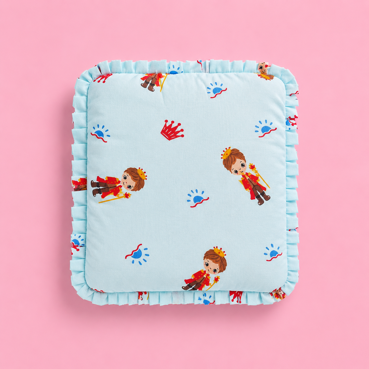 Head Shaping Mustard Pillow- Blue Prince