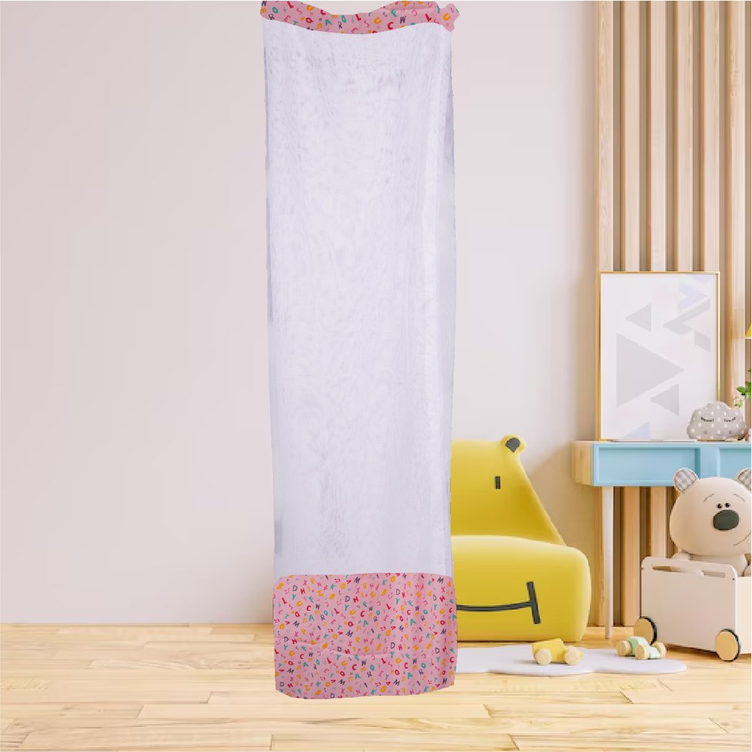 Pink Alphabet Mosquito Net