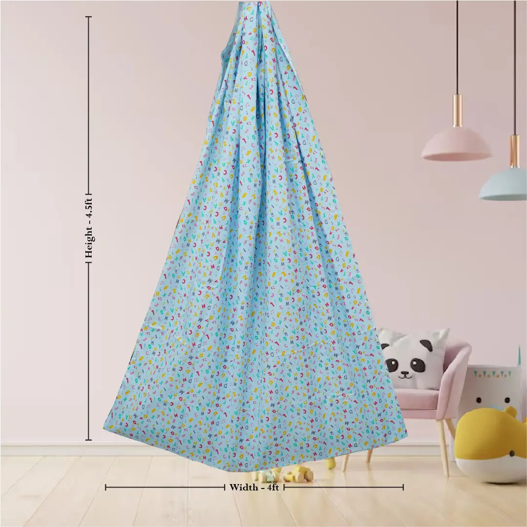 Blue Alphabet Cradle