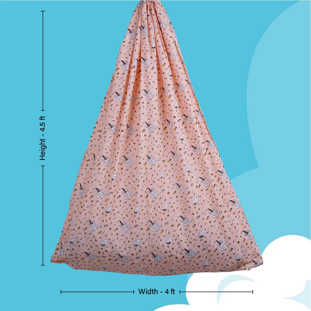 Peach Elephant & Cloud Cradle