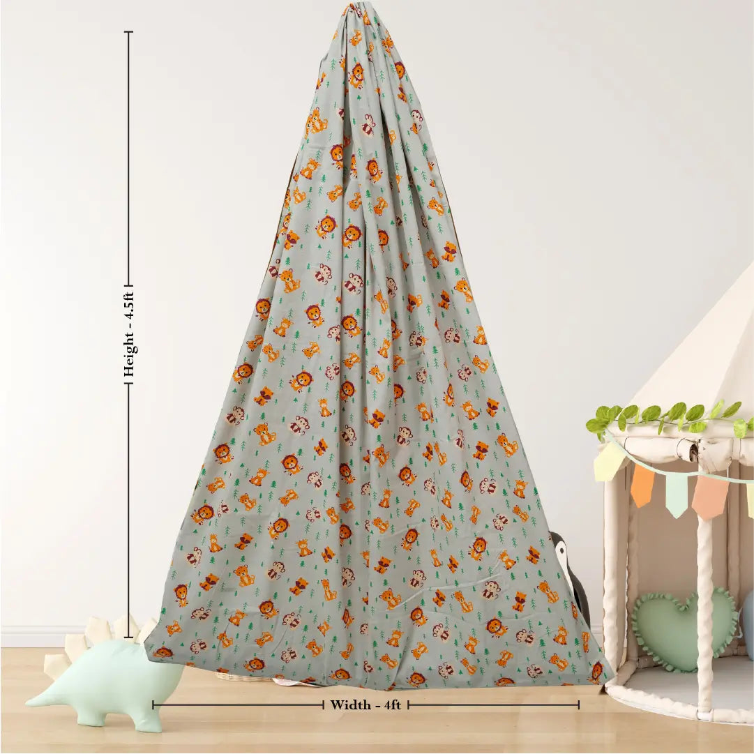 Grey Baby Jungle Cradle