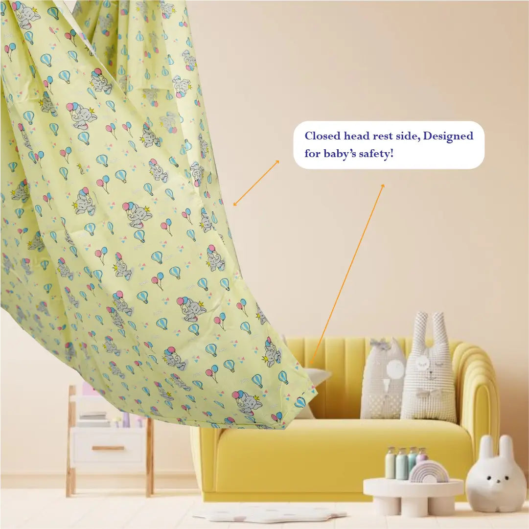Yellow Baby Elephant Cradle