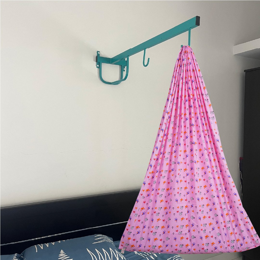 Pink Sea Cradle with & Wall Hanger Set