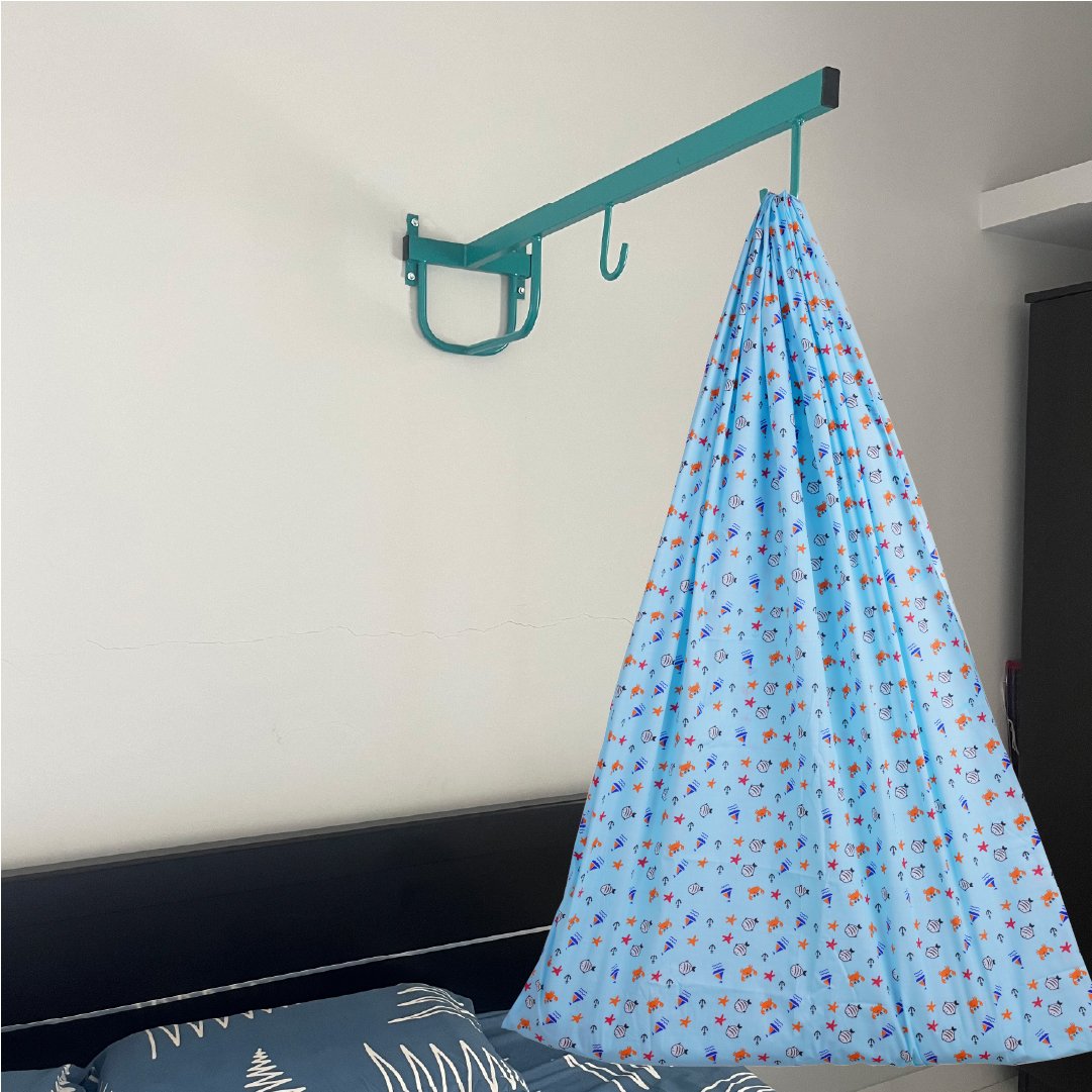 Blue Sea Cradle with & Wall Hanger Set