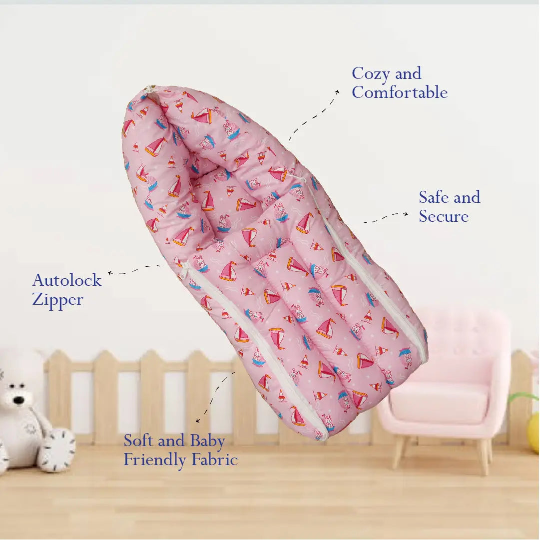Pink Rabbit Carry Nest