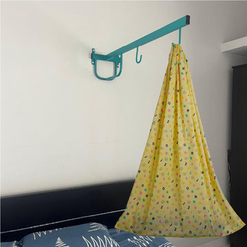 Yellow Teddy & Alphabet Cradle with & Wall Hanger Set