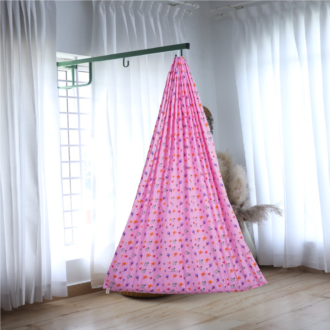 Pink Sea Cradle with Window Hanger Set