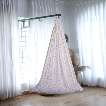 White Crown & Rainbow Cradle with Window Hanger Set
