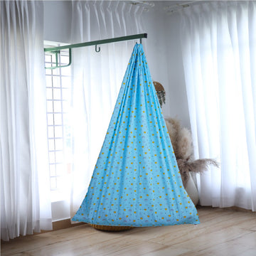 Blue Crown & Rainbow Cradle with Window Hanger Set