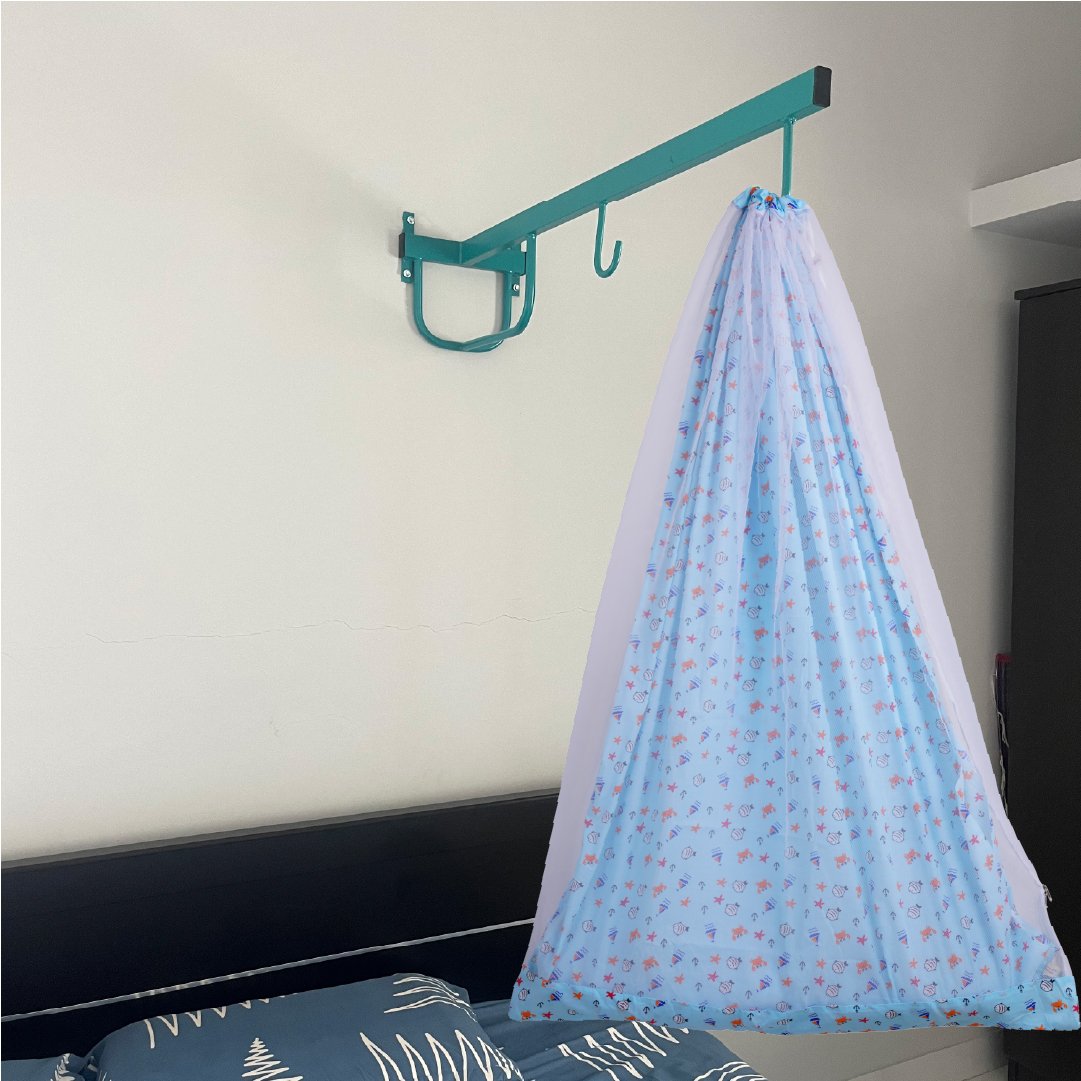 Blue Sea Cradle with Net & Wall Hanger Set