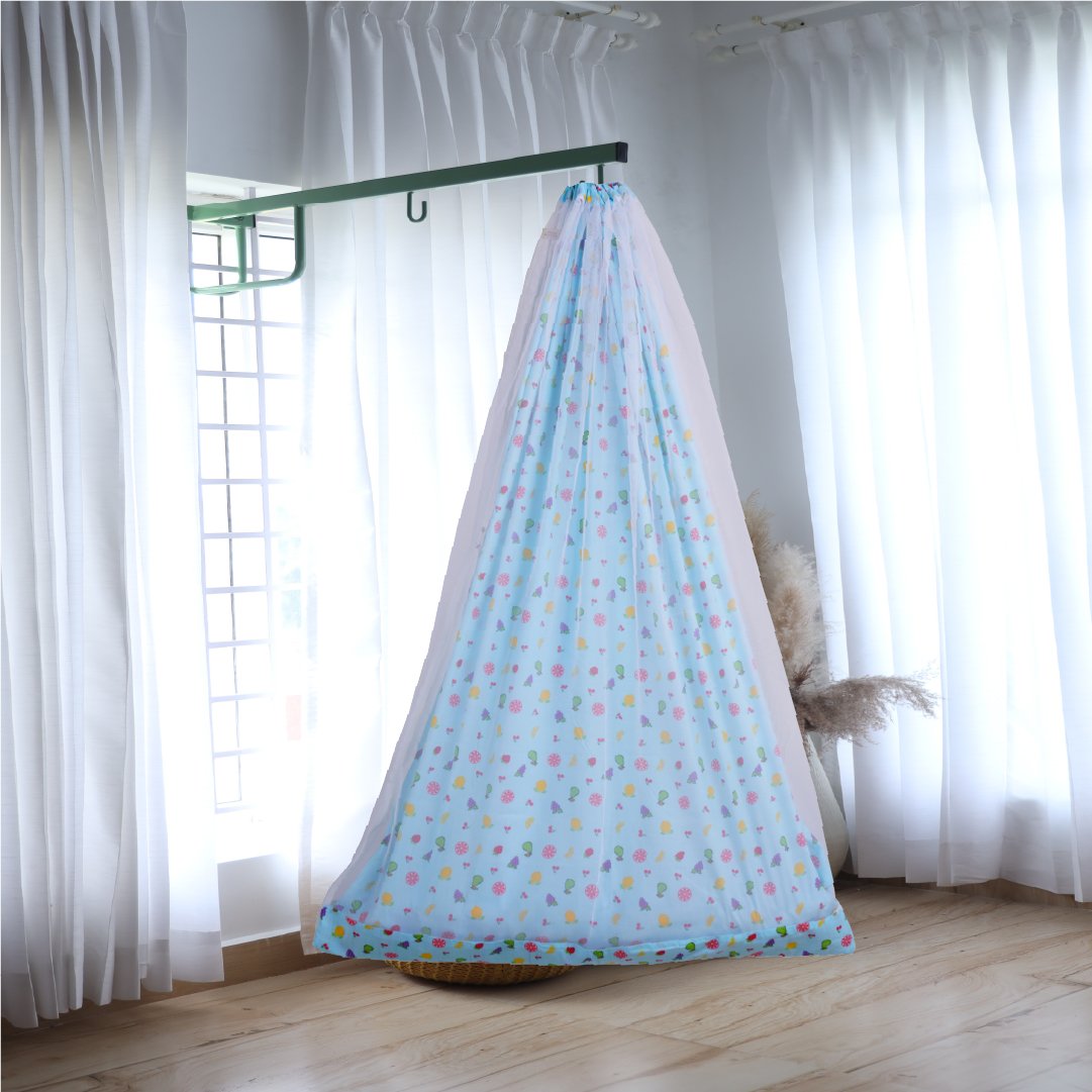 Blue Fruity Cradle with Net and Window Hanger Set