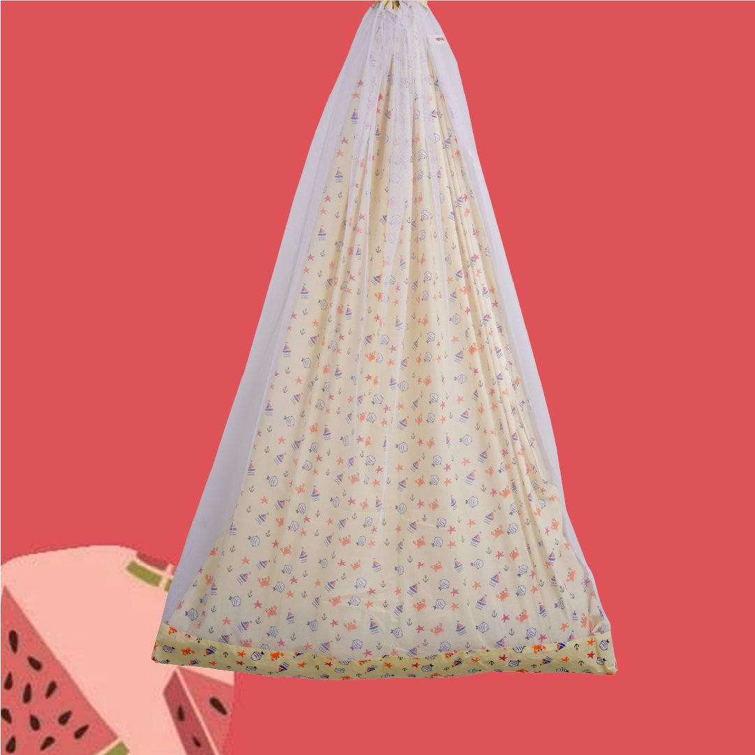 Yellow Sea Cradle with Net & Wall Hanger Set