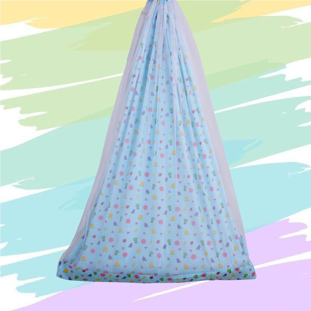 Blue Fruity Cradle with Net & Wall Hanger Set