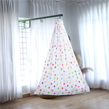 White Dino & Numeric Cradle with Window Hanger Set