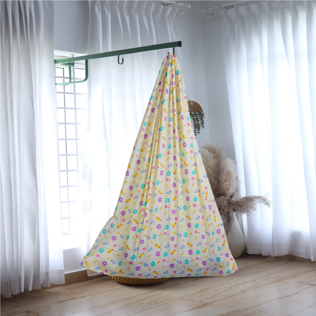 Yellow Donut & Cupcake Cradle with Window Hanger Set