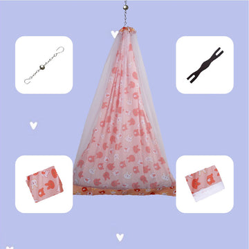 Peach Bunny Cradle Set
