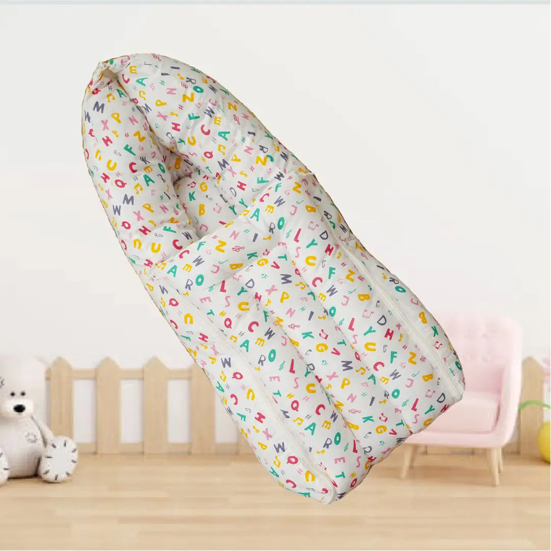 White Alphabet Carry Nest