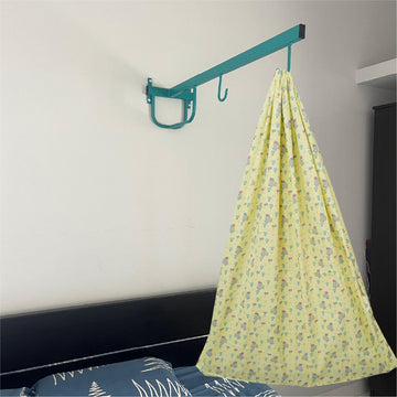 Yellow Baby Elephant Cradle with & Wall Hanger Set