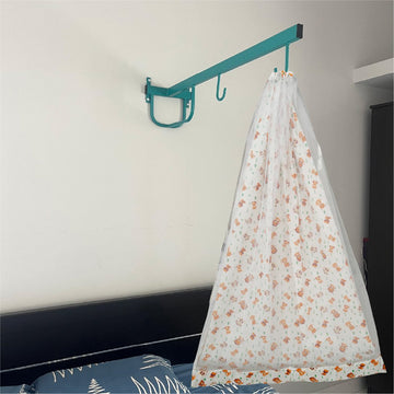 White Baby Jungle Cradle with Net & Wall Hanger Set