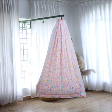 Peach Donut & Cupcake Cradle with Net and Window Hanger Set