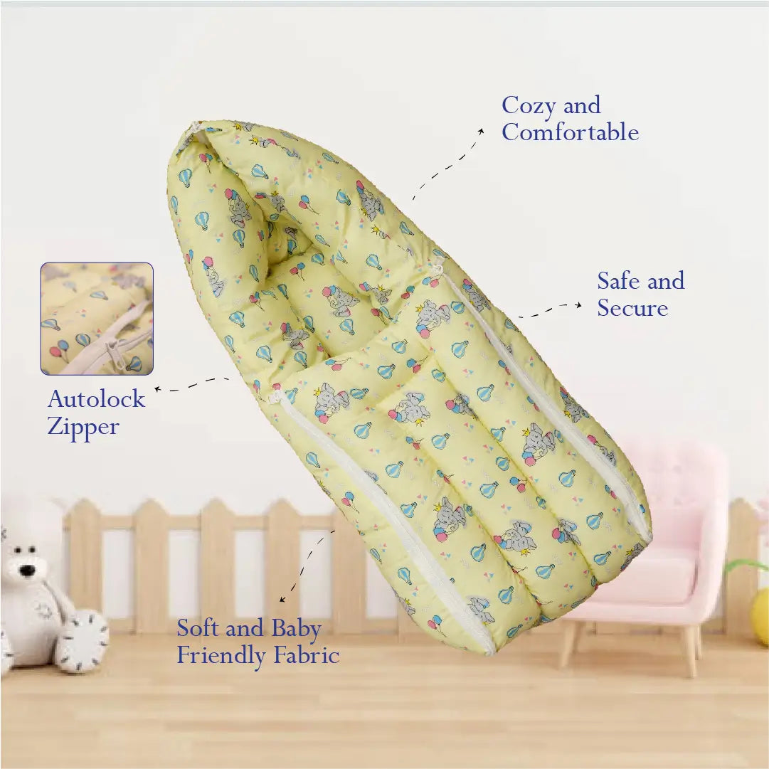 Yellow Baby  Elephant Carry Nest