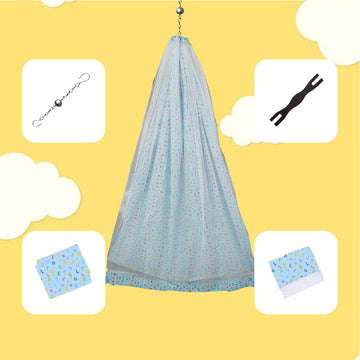 Blue Alphabet Cradle Set