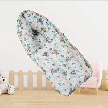 White Baby Elephant Carry Nest