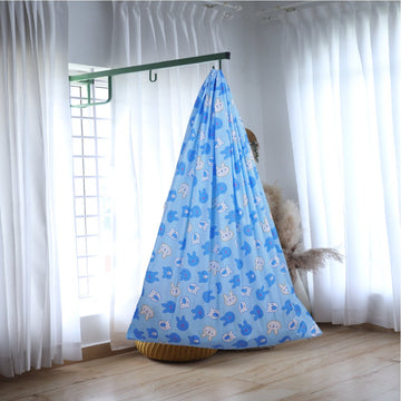 Blue Bunny Cradle  and Window Hanger Set