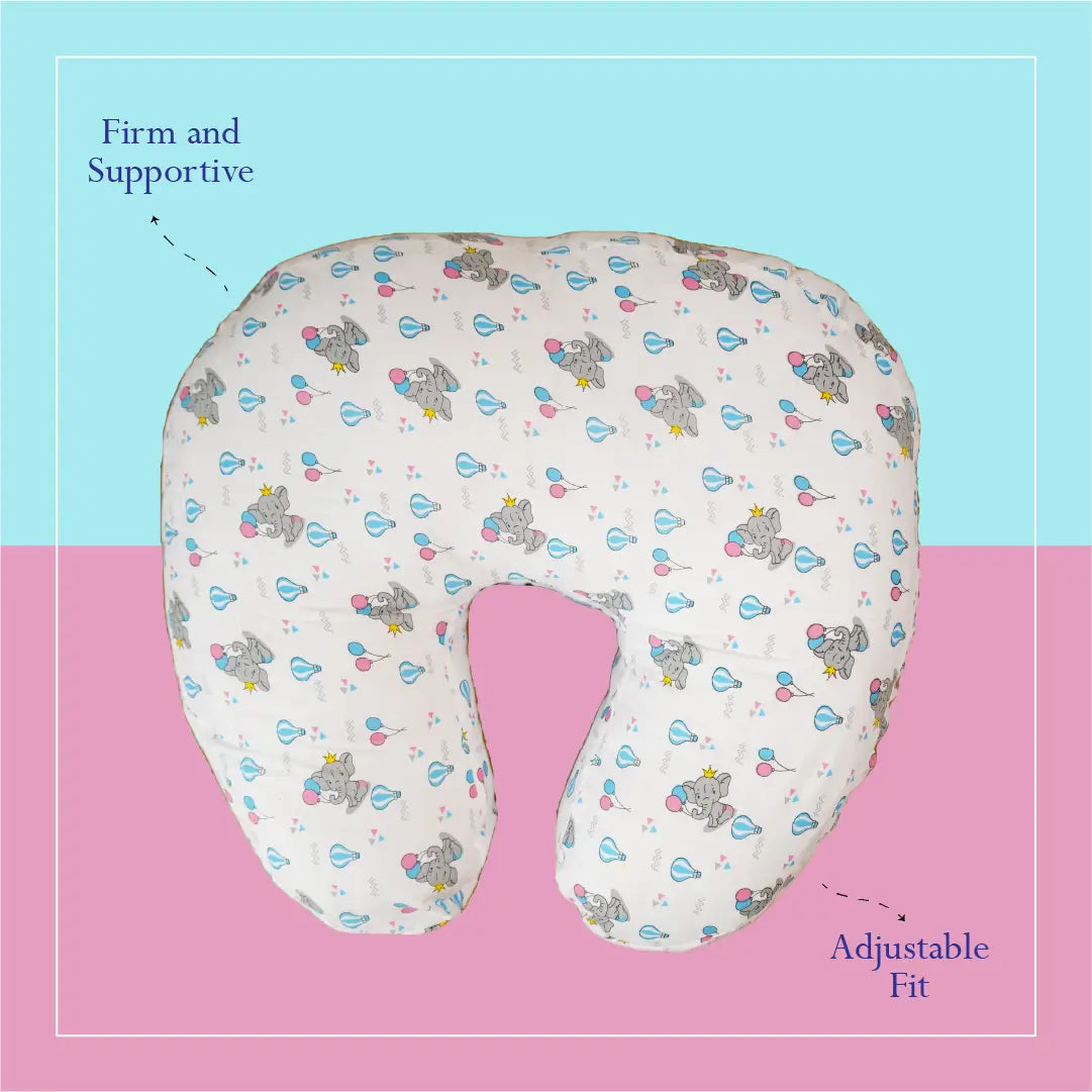 White Elpehant Feeding Pillow