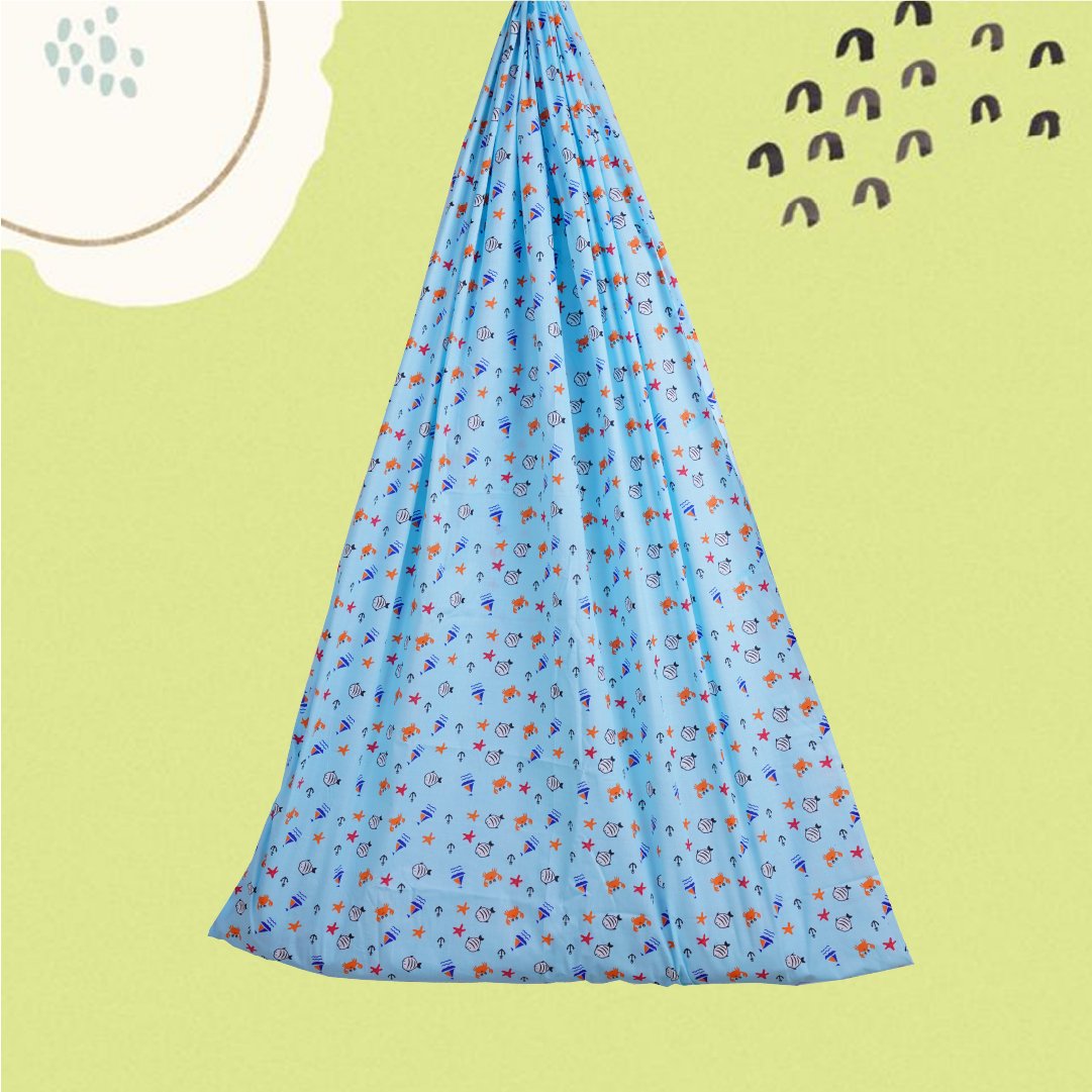 Blue Sea Cradle with Window Hanger Set
