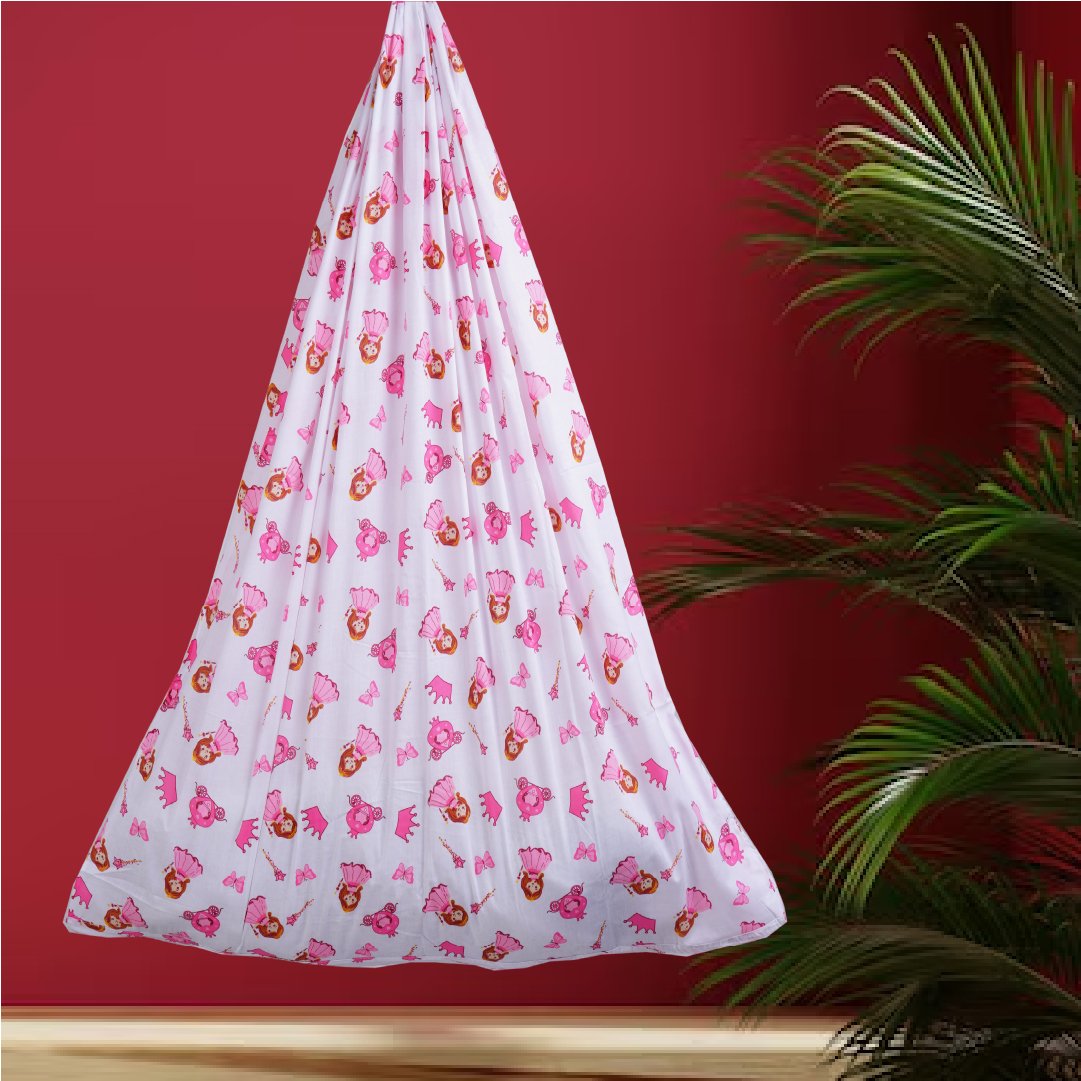 White Princess Cradle with Window Hanger Set