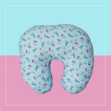 Blue Rabbit Feeding Pillow
