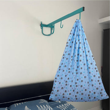 Blue Panda with & Wall Hanger Set