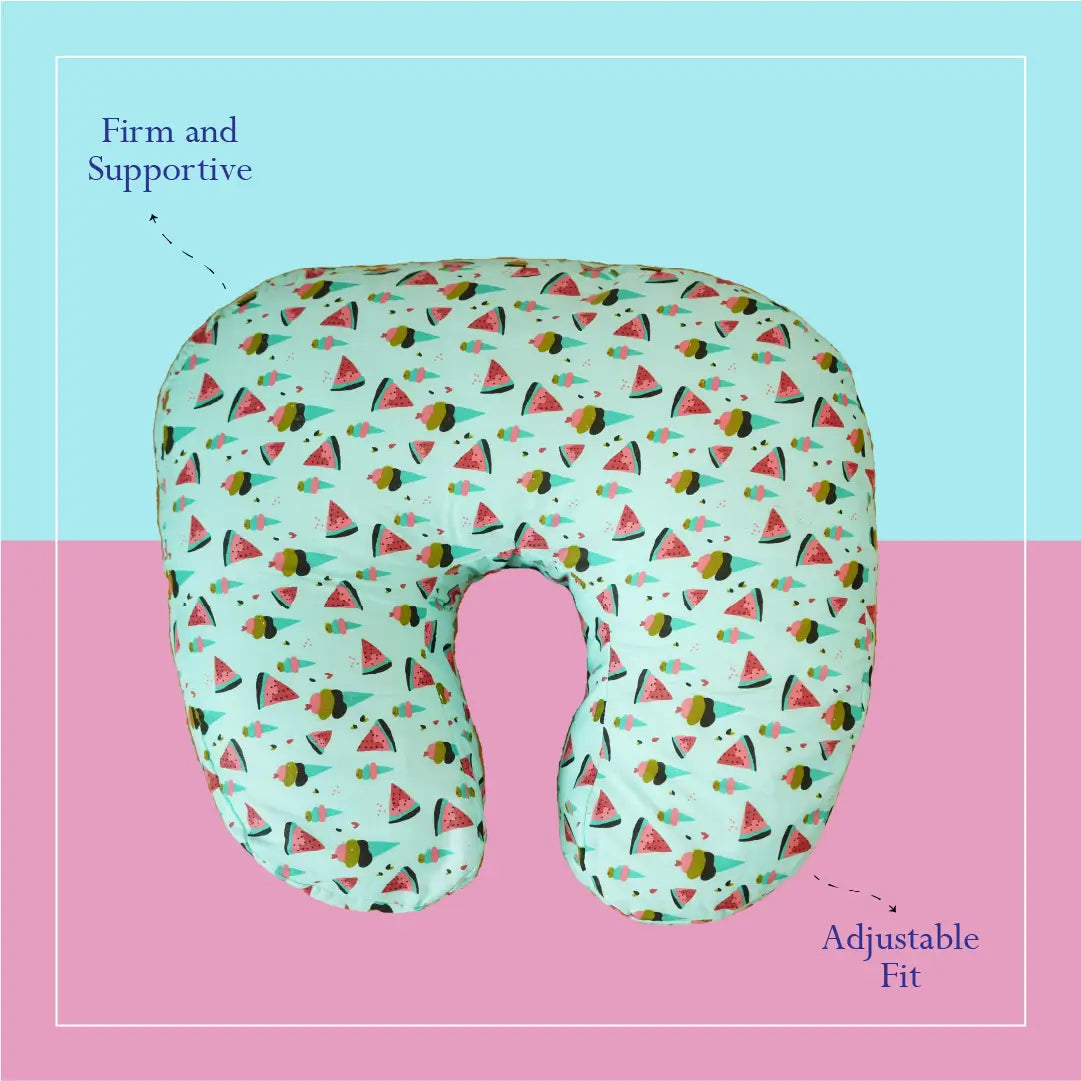 Green Watermelon Feeding Pillow